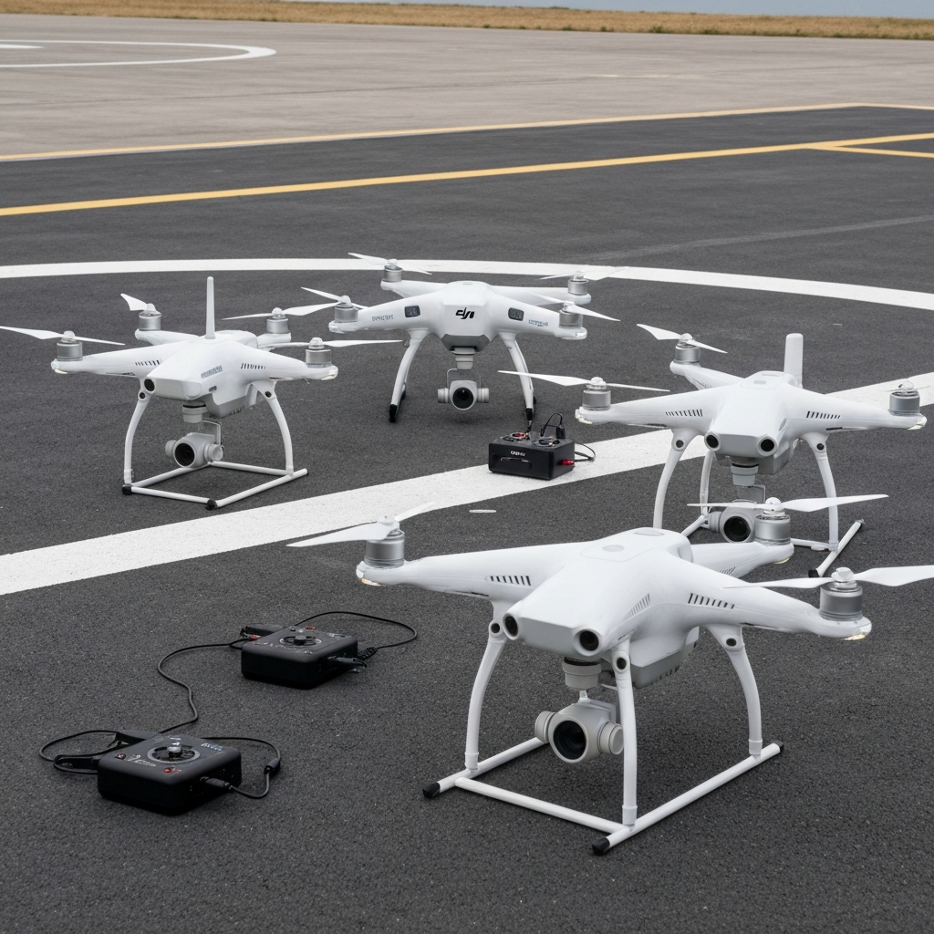 Various drone models compatible with SkySpec AI platform