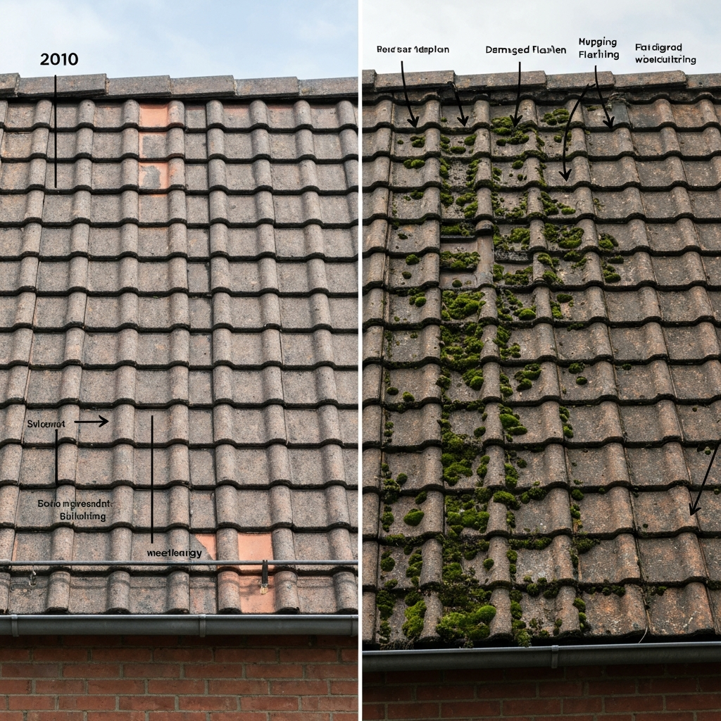 Professional reviewing historical building inspection records